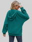 Drawstring Zip Up Dropped Shoulder Hoodie nicholesgifts