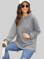 Waffle-Knit Long Sleeve Hoodie nicholesgifts