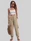 Drawstring Joggers with Cargo Pockets nicholesgifts