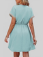 Women Tassel V-Neck Short Sleeve Summer Dress nicholesgifts