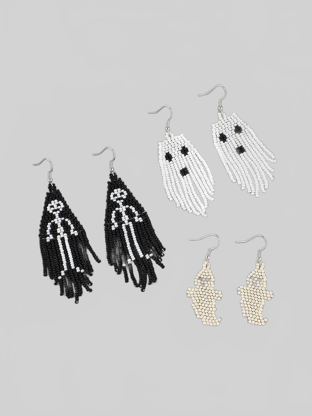 Women Beaded Dangle Halloween Earrings nicholesgifts