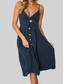 Cutout Smocked Sweetheart Neck Cami Dress nicholesgifts