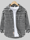 Men's Plus Size Plaid Button Up Long Sleeve Shirt nicholesgifts