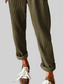 Women Casual Corduroy Drawstring Waist Pants nicholesgifts