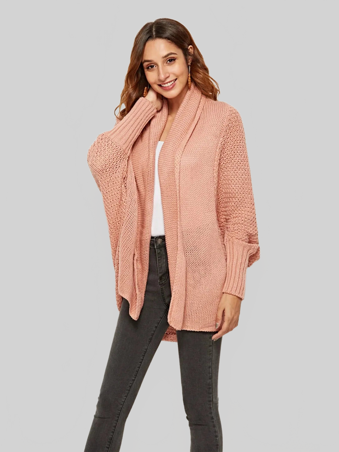 Women Angel Wings Open Front Batwing Sleeve Cardigan nicholesgifts