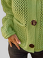 Crochet Button Up Long Sleeve Cardigan nicholesgifts
