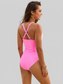 Women Lace Detail Crisscross Back One-Piece Swimwear nicholesgifts