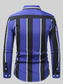 Men's Plus Size Slim Fit Striped Button Up Shirt nicholesgifts