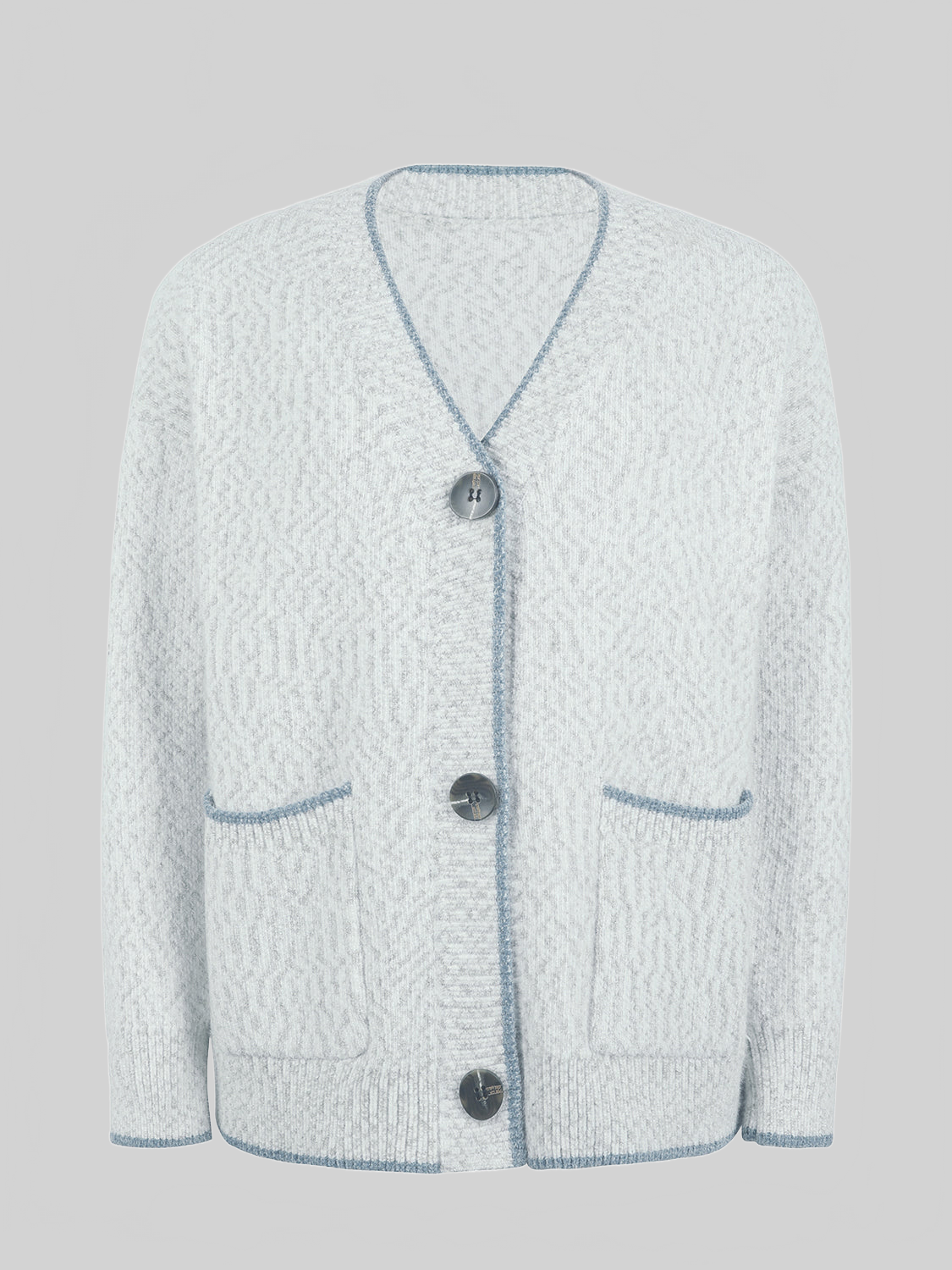 Button Down V-Neck Cardigan with Pockets nicholesgifts