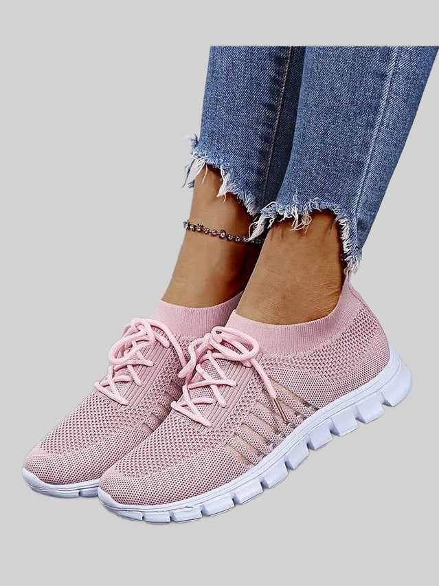 Breathable Mesh Lace Up Sneakers nicholesgifts