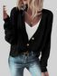 Openwork Button Up Long Sleeve Cardigan nicholesgifts