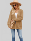 Women Open Front Raglan Sleeve Pocketed Cardigan nicholesgifts