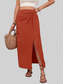 Slit Midi Skirt nicholesgifts