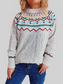 Women Cable-Knit Mock Neck Long Sleeve Sweater nicholesgifts