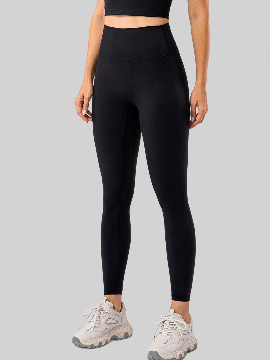 Women High Waist Wide Waistband Active Leggings nicholesgifts
