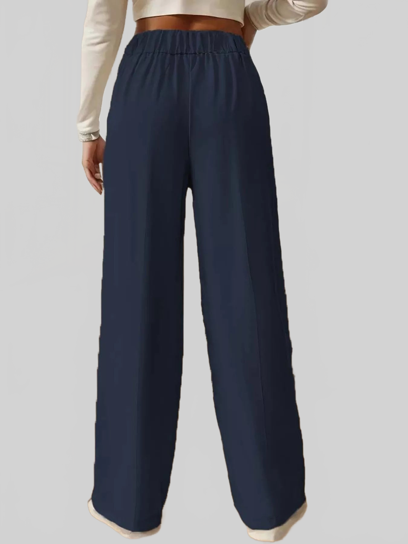 Women Full Size High-Waisted Wide-Leg Pants Plus Size nicholesgifts