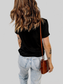 Women Bow & Boot Graphic Round Neck Short Sleeve T-Shirt nicholesgifts
