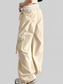 Women Bow Elastic Waist Cargo Pants nicholesgifts