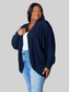 Women Basic Bae Full Size Ribbed Cocoon Cardigan nicholesgifts