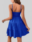 Women Smocked Tiered Sleeveless Mini Summer Dress nicholesgifts