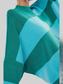 NicholesGifts Women Color Block Round Neck Long Sleeve Sweater nicholesgifts