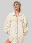 Women Double Take Button Up Fuzzy Checkered Shacket nicholesgifts