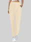 Women Comfortable Elastic Waist Casual Pants nicholesgifts