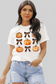 Pumpkin Round Neck Short Sleeve T-Shirt nicholesgifts