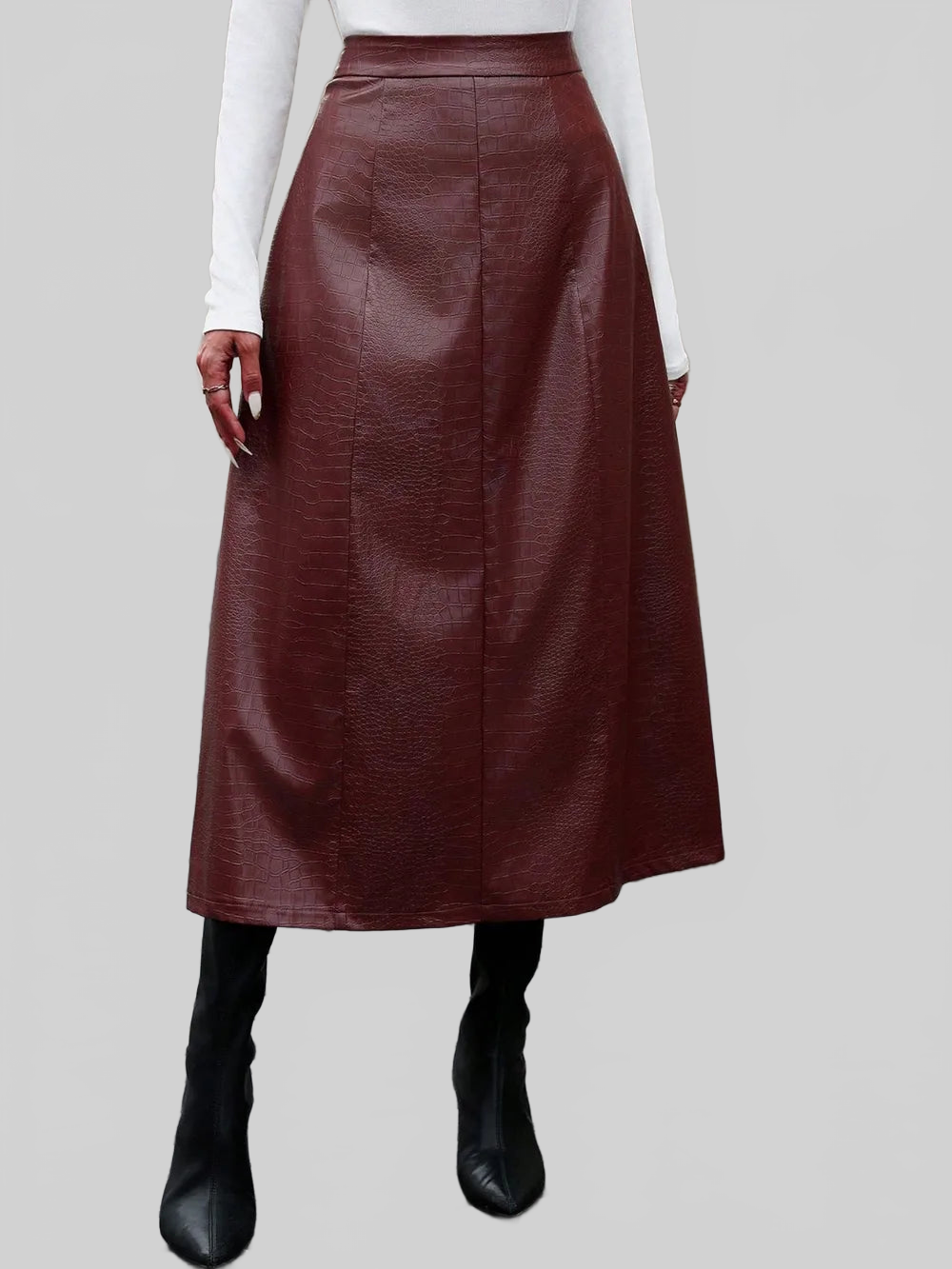 High Waist Midi Skirt nicholesgifts
