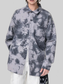 Men's Plus Size Tie-Dye Oversized Button-Up Shirt nicholesgifts