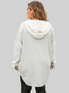 Plus Size Button Up Drawstring Long Sleeve Hoodie NicholesGifts