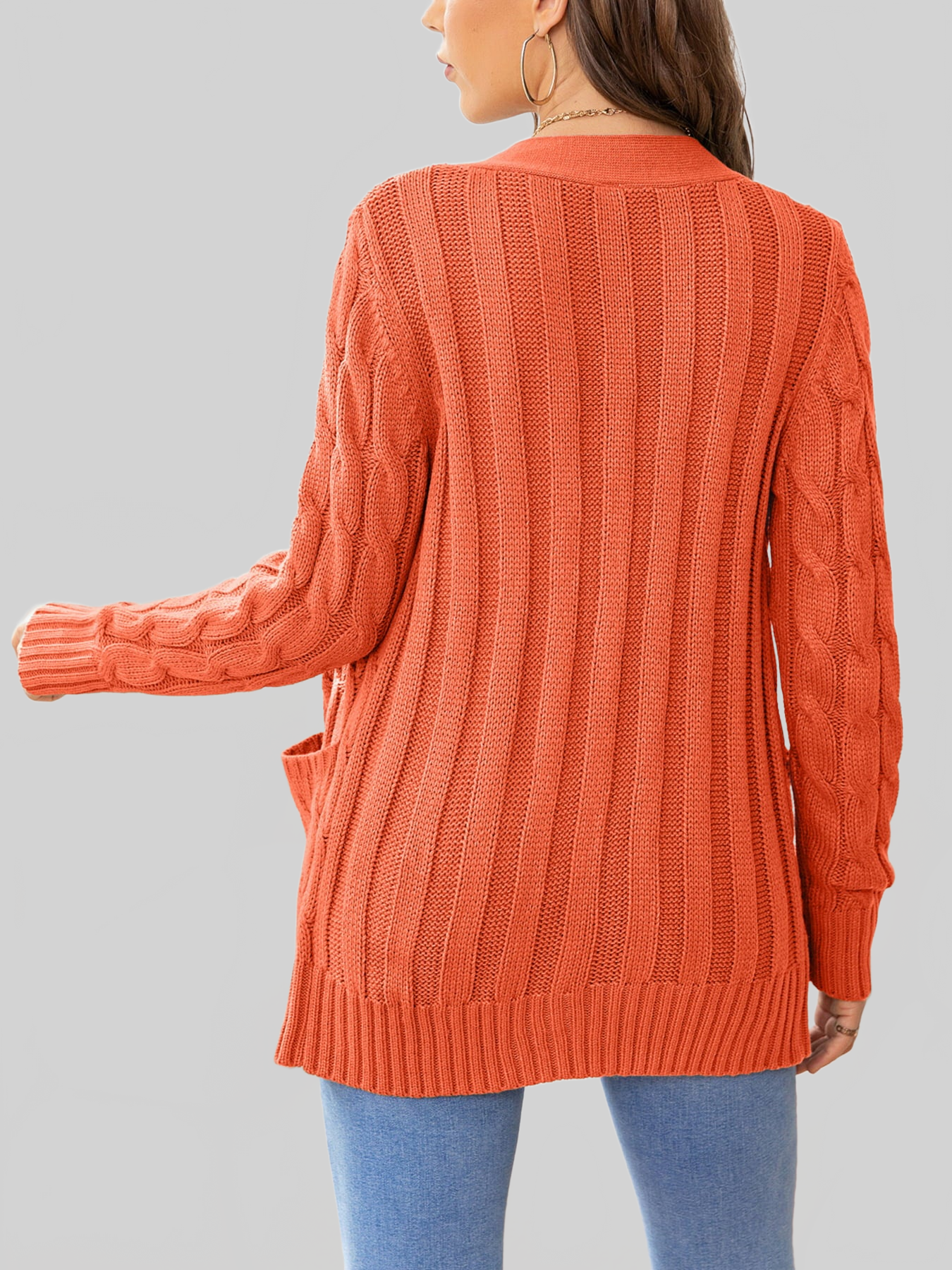 Button Down Cable-Knit Cardigan nicholesgifts