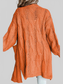 Women Cable-Knit Dropped Shoulder Slit Cardigan nicholesgifts