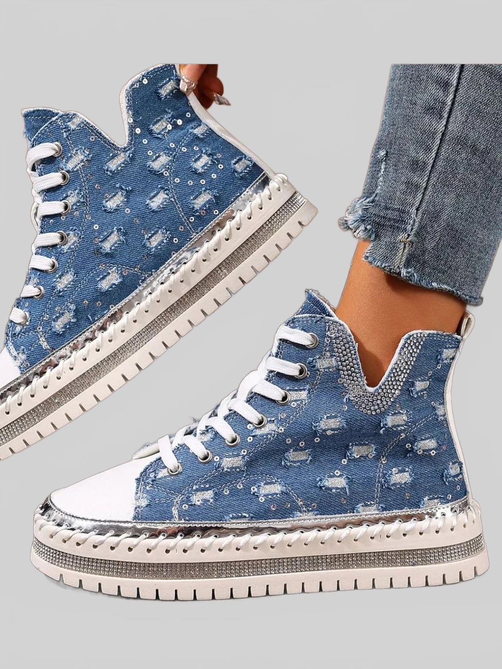 Lace Up Platform Sneakers nicholesgifts