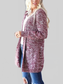 Women Heathered Open Front Cardigan with Pockets nicholesgifts