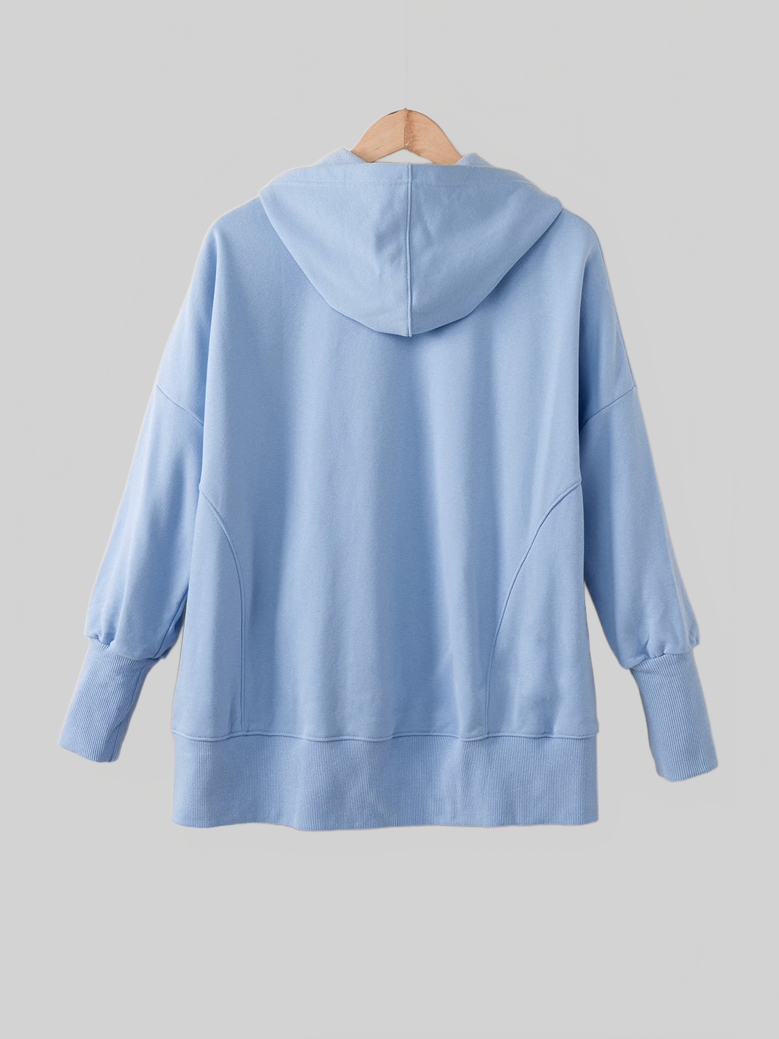 NicholesGifts Women Quarter-Snap Dropped Shoulder Hoodie NicholesGifts