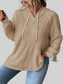 Full Size Drawstring Long Sleeve Hoodie NicholesGifts