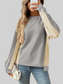 Color Block Long Sleeve Sweatshirt nicholesgifts