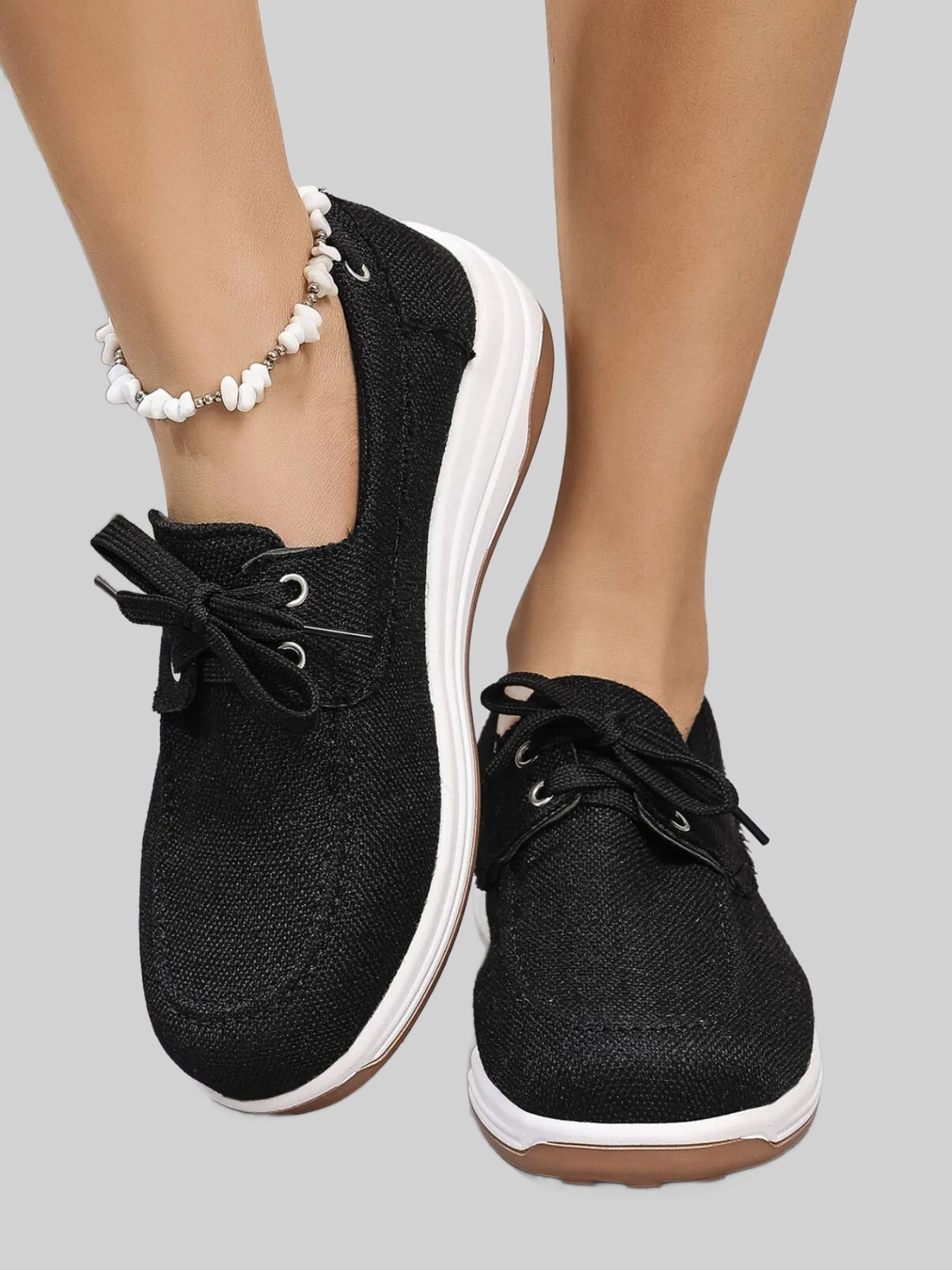Lace Up Wedge Sneakers NicholesGifts