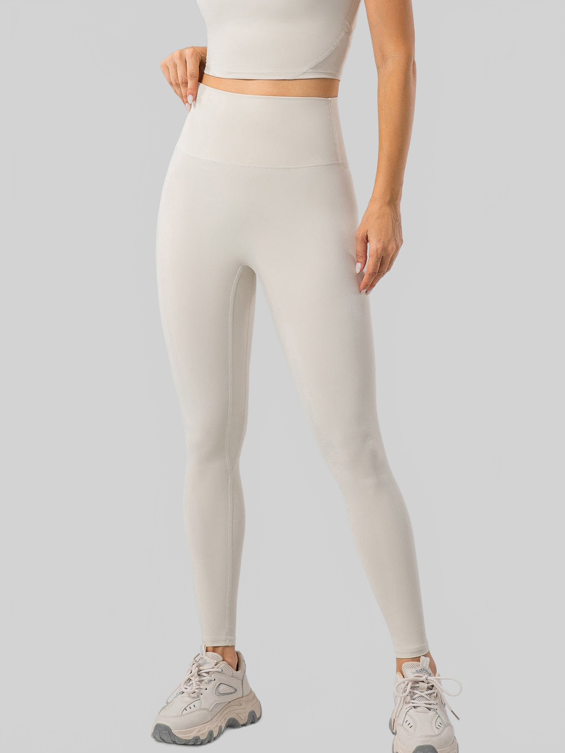 Women High Waist Wide Waistband Active Leggings nicholesgifts