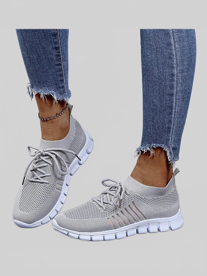 Breathable Mesh Lace Up Sneakers nicholesgifts