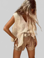 Crochet Lace V-Neck Vest nicholesgifts