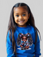 African American Toddler Girls Cute Bows Long Sleeve Crewneck Sweatshirt nicholesgifts
