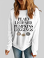 Letter Graphic Round Neck Long Sleeve Sweatshirt nicholesgifts