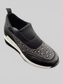 Women Rhinestone Embellished Wedge Sneakers nicholesgifts