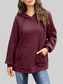 Waffle-Knit Long Sleeve Hoodie nicholesgifts