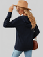 Drawstring Half Button Long Sleeve Hoodie nicholesgifts