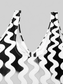 Women Tied Front Contrast Striped One-Piece Swimsuit nicholesgifts