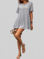 Women Round Neck Short Sleeve Blouse nicholesgifts