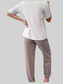 Heart Ribbed Knit Top and Pants Lounge Set nicholesgifts
